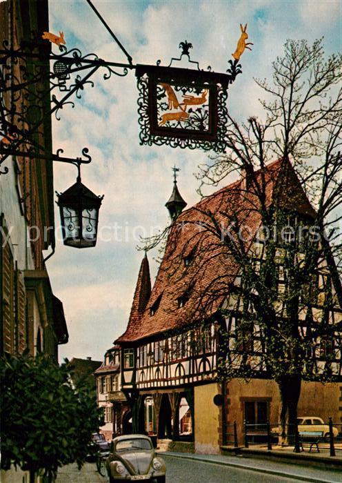 Michelstadt Gasthof Drei Hasen Rathaus