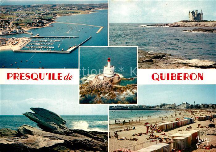 Presqu Ile de Quiberon Port Haliguen Chateau Phare de la Teignouse Plage