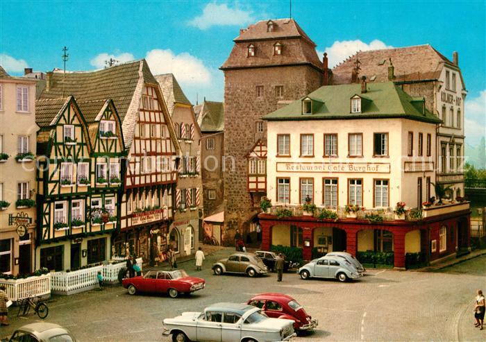 Linz Rhein Burgplatz Rheintor Restaurant-Cafe Burghof