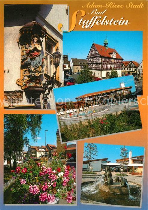 Bad Staffelstein Teilansichten Brunnen Park Erker