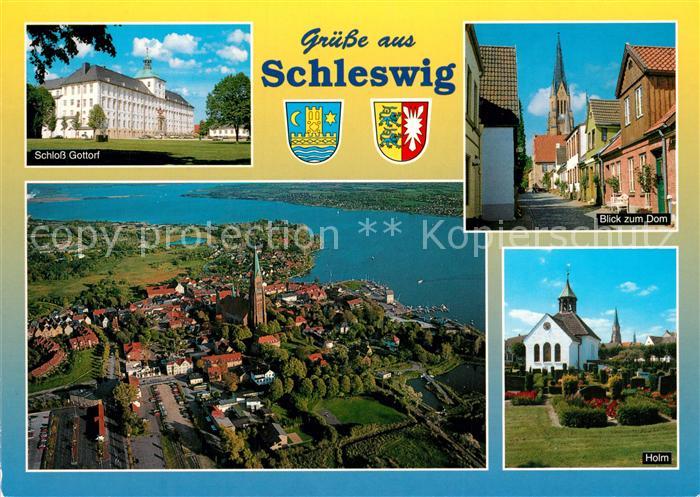 Schleswig Schlei Schloss Gottorf Dom Fliegeraufnahme Holm