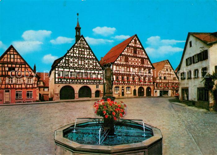 Dornstetten Wuerttemberg Marktplatz Brunnen