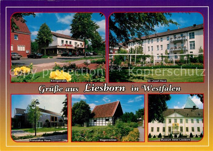 Liesborn Koenigstrasse St Josef Haus Franziskus Haus Wagenremise Museum Abtei Li