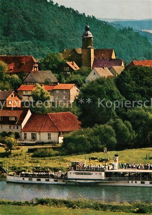 Lippoldsberg Weserpartie Fahrgastschiff