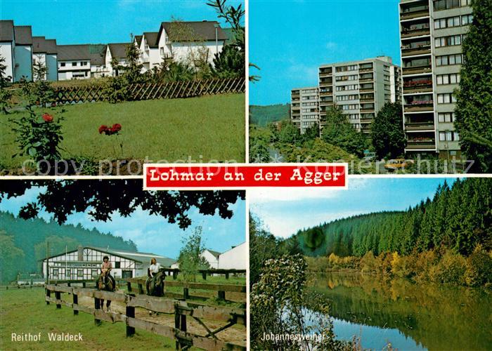 Lohmar Wohnsiedlung Hochhaeuser Reithof Waldeck Johannesweiher