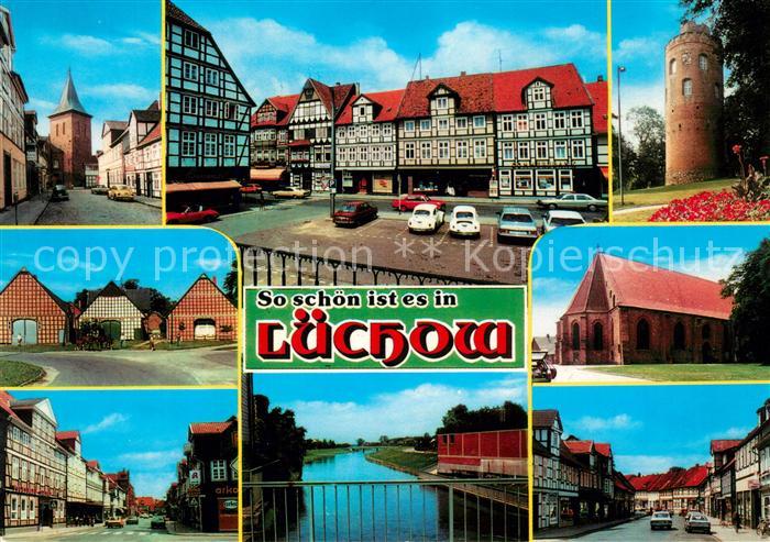 Luechow-Dannenberg Strassenpartien Marktplatz Turm Kirche