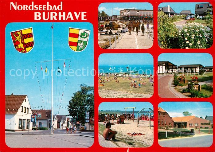 Burhave Strasse Strandpartien Ortsmotive