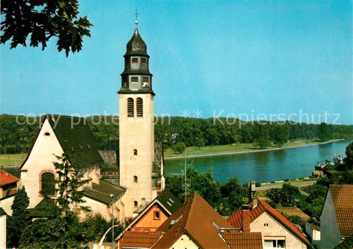 Kelsterbach Kirche Mainpartie