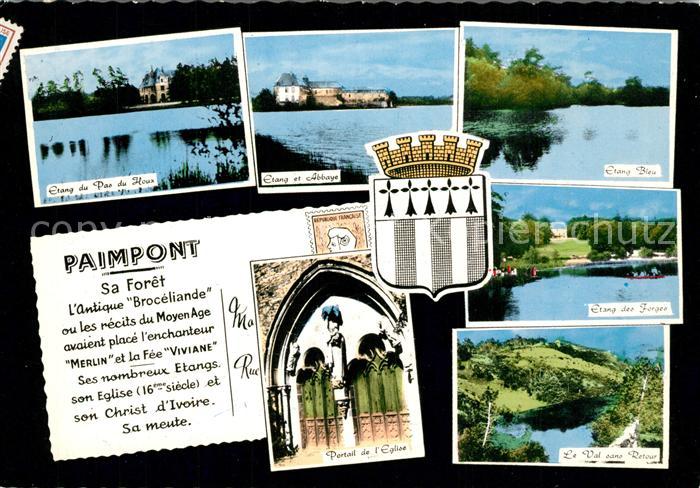 Paimpont Etang du Pas du Hour Etang et Abbaye Etang Bien Etang des Ferges Portai