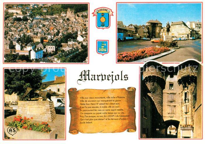 Marvejols Vue generale Place du Soubeyran La Bete