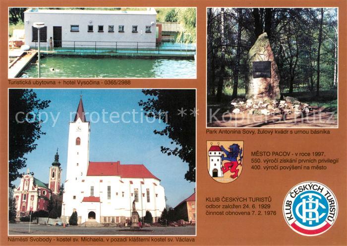 Pacov Hotel Vysocina Park Antonina Sovy Kostel sv Michaela