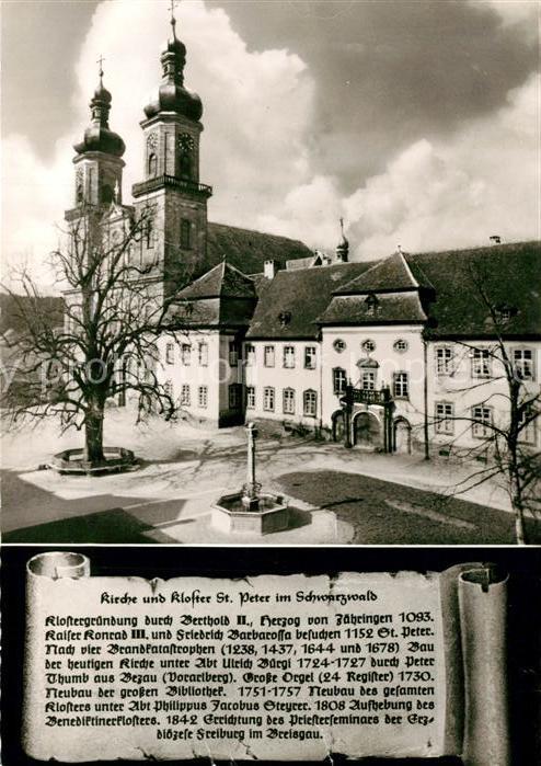 St Peter Schwarzwald Kirche und Kloster St Peter
