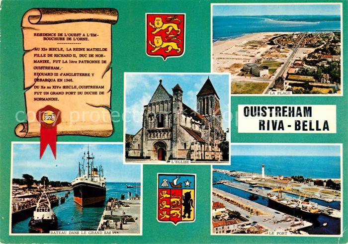 Ouistreham Bateau dans la grand Sas Eglise La Plag