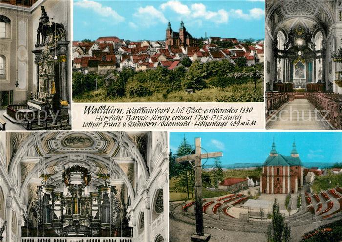 Wallduern Barock Kirche Inneres Orgel Kreuz