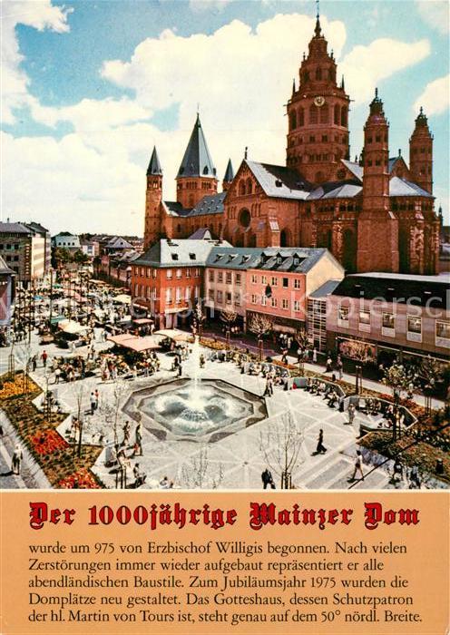 Mainz Rhein 1000jaehriger Dom