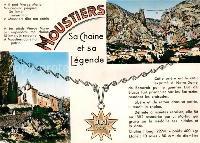 Moustiers-Sainte-Marie Sa Chaine et sa Legende