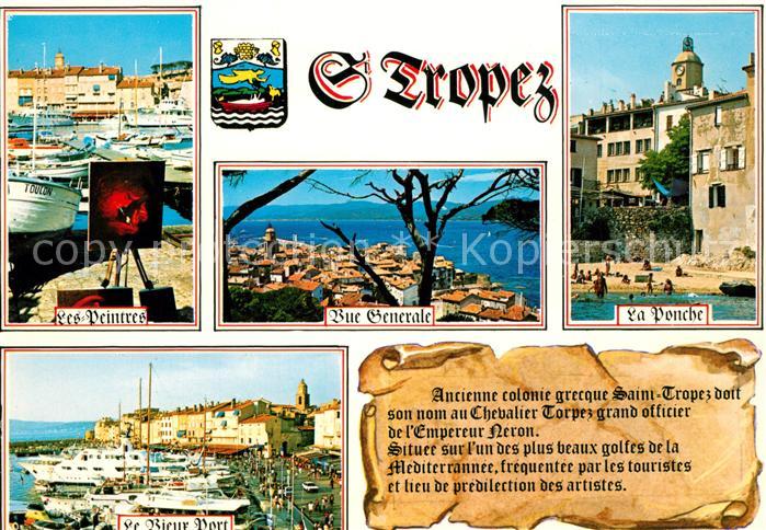 Saint Tropez Var Les Peintres Vue generale La Ponche Le