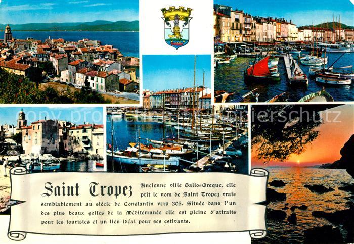 Saint Tropez Var Vue generale et le Golfe Le Port Vieux port des pecheurs Couche