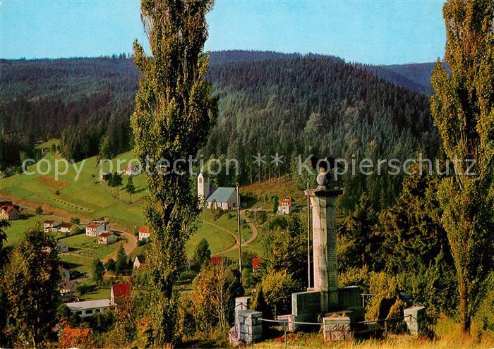 Warmensteinach Blick vom Kriegerdenkmal ins Kropfbachtal