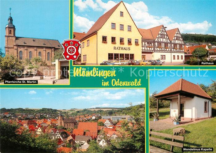 Moemlingen Pfarrkirche St Martin Rathaus Panorama Wendelinus Kapelle