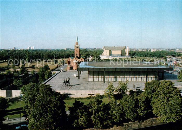 Tiergarten Berlin Neue Nationalgalerie St Matthaeus Kirche und Philharmonie