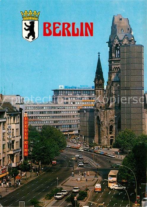 Berlin Blick auf die Kaiser Wilhelm Gedaechtniskirche