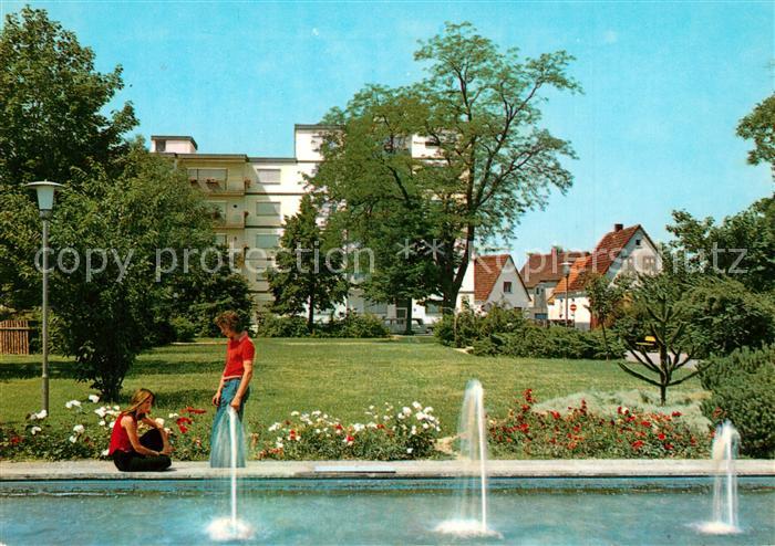 Lampertheim Bergstrasse Stadtpark Wasserspiele