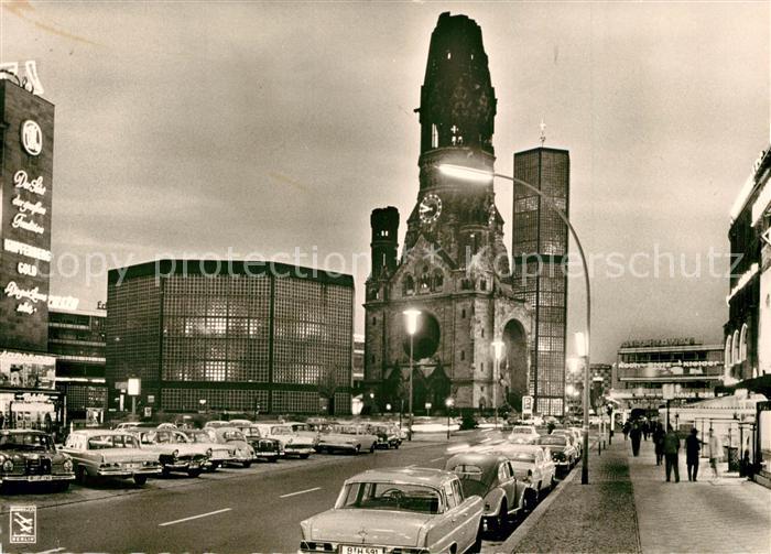 Berlin Kurfuerstendamm Kaiser Wilhelm Gedaechtniskirche