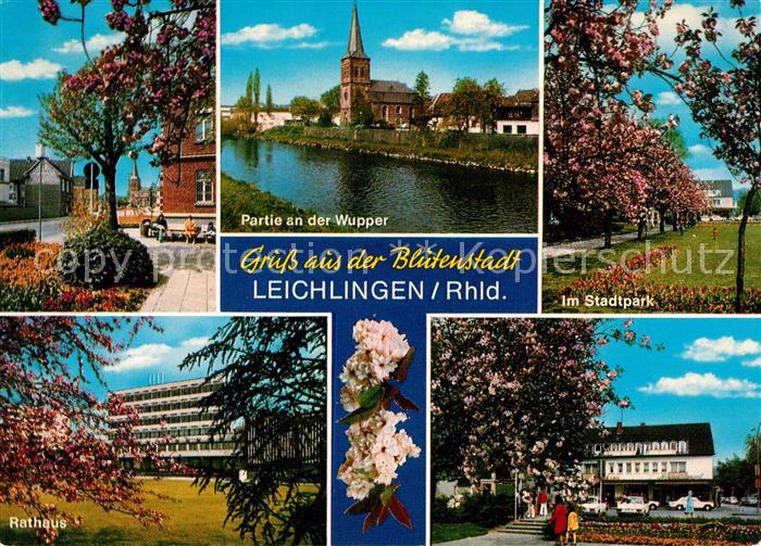 Leichlingen Rheinland Wupperpartie Stadtpark Rathaus