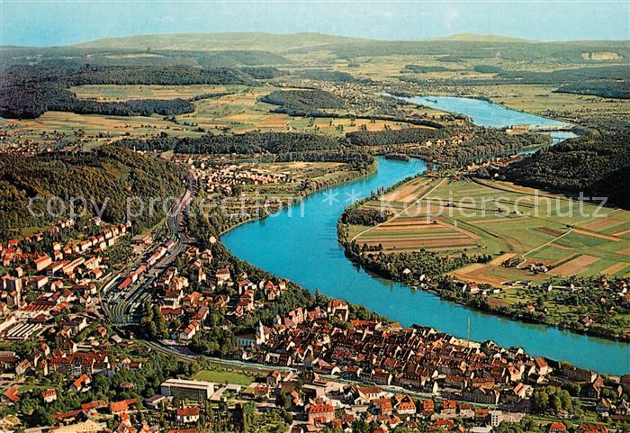 Waldshut-Tiengen Fliegeraufnahme Hochrhein