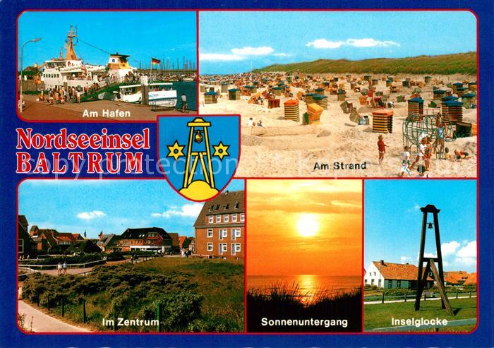 Baltrum Nordseebad Hafen Strand Inselglocke