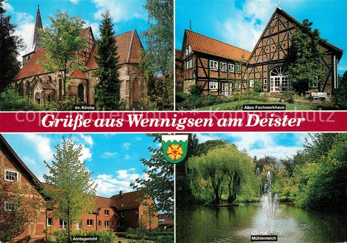 Wennigsen Deister Kirche Fachwerk Muehlenteich Amtsgericht