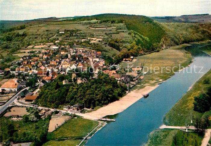 Polle Fliegeraufnahme Weser