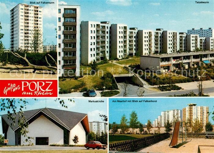 Porz Koeln Tatzelwurm Falkenturm Maarhof Spielplatz Kirche