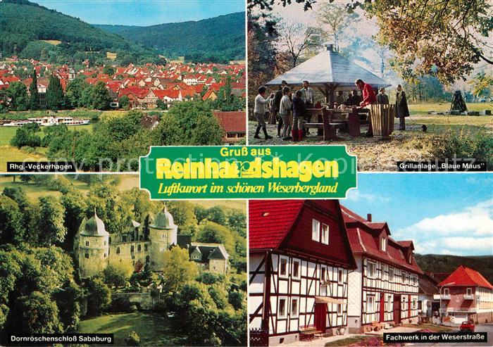 Reinhardshausen Veckerhagen Fachwerk Weserstrasse Dornroeschenschloss Sababurg