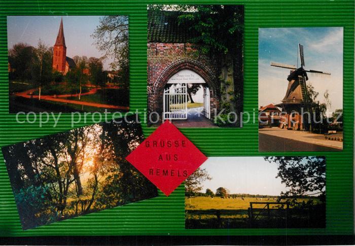 Remels Windmuehle Kirche