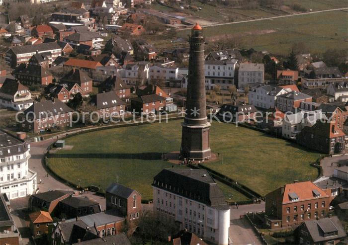 Borkum Fliegeraufnahme mit altem Leuchtturm