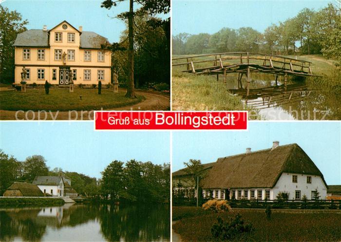 Bollingstedt Haeuser Holzbruecke