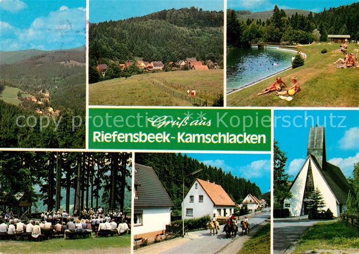 Kamschlacken Riefenbeek Kirche Freibad