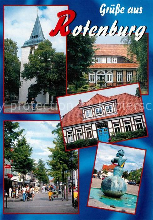 Rotenburg Wuemme Fachwerk Kirche Brunnen