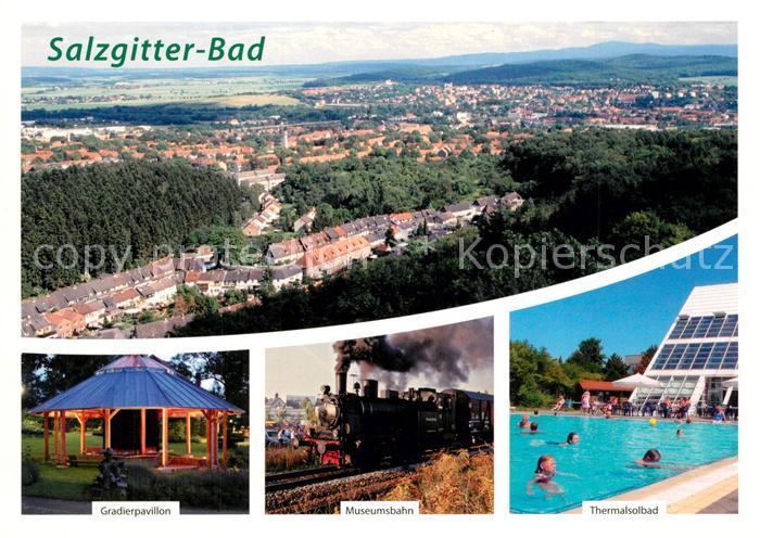 Salzgitter Fliegeraufnahme Gradierpavillon Museumsbahn Thermalsolbad