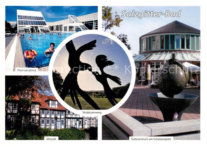 Salzgitter Thermalsolbad Soltezentrum am Schuetzenplatz Altstadt Skulpturenweg