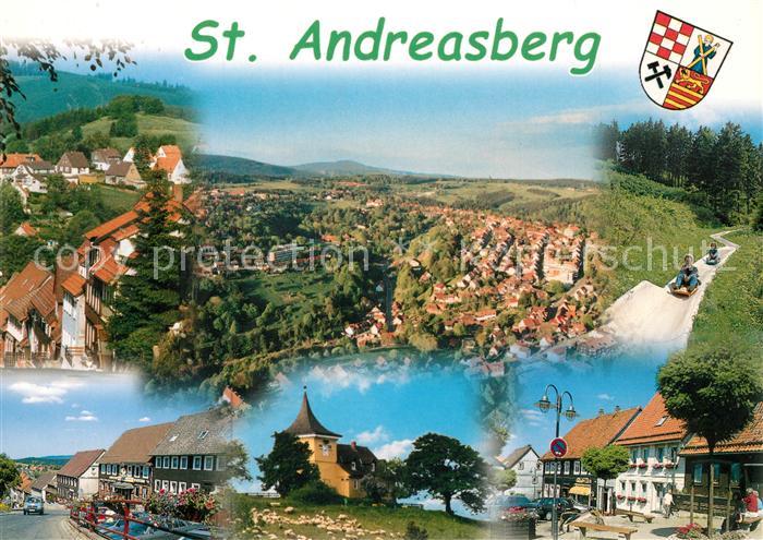 St Andreasberg Harz Fliegeraufnahme Sommerrodelbahn