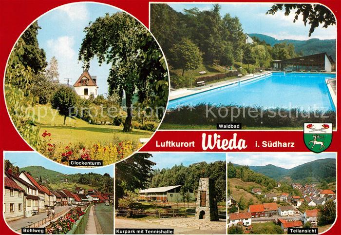 Wieda Waldbad Glockenturm Bohlweg Kurpark Tennis
