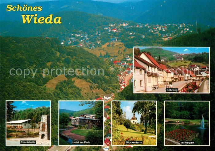 Wieda Kurpark Glockenturm Hotel am Parkt Tennishalle Bohlweg