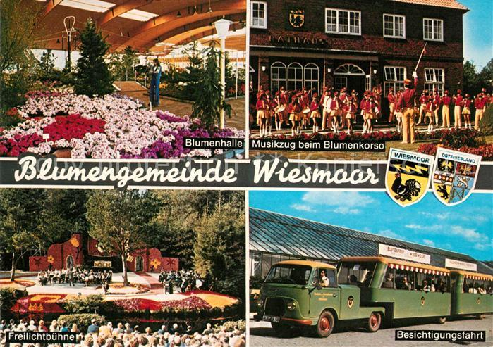 Wiesmoor Blumenhalle Musikzug Freilichtbuehne Besichtigungsfahrt