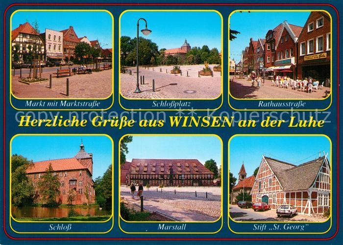 Winsen Luhe Marktstrasse Schlossplatz Schloss Marstall Stift St. Georg