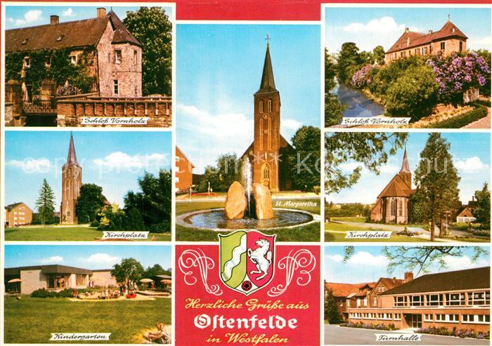 Ostenfelde Oelde Schloss Vornholz Kirchen Turnhalle Kindergarten