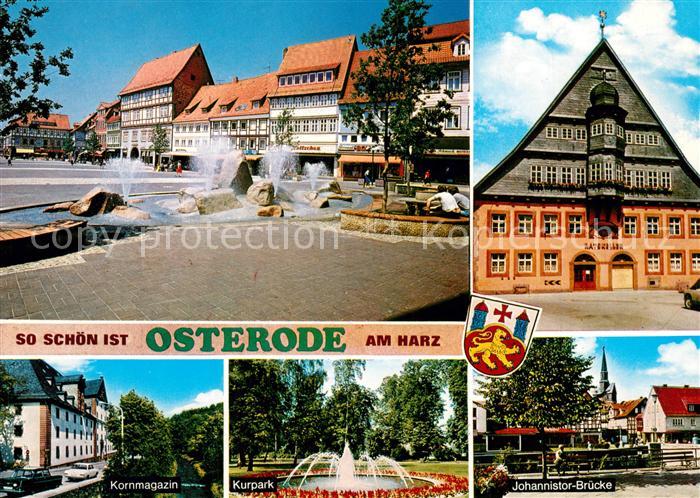 Osterode Harz Johannistor-Bruecke Kurpark Kornmagazin