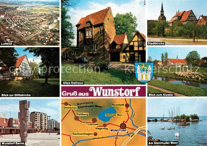 Wunstorf Kloster Steinhuder-Meer Barne Stiftskirche Luftbild